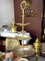 حامل الحلويات النحاسي  3 طوابق