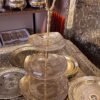 حامل الحلويات النحاسي  3 طوابق