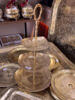 حامل الحلويات النحاسي  3 طوابق