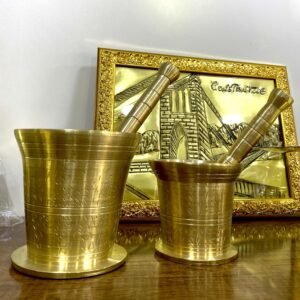 مهراس نحاسي ذهبي