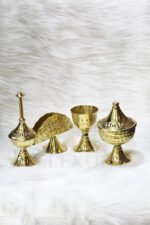 طقم الأربع قطع نحاس ذهبي