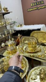 طقم القهوة النحاسي