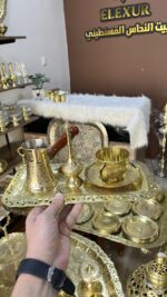 طقم القهوة النحاسي